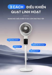 Product Quạt đối lưu không khí thông minh UNIQ Flow C6pro - Có điều khiển giọng nói