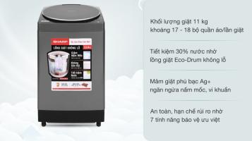 Product Máy giặt Sharp 11 kg ES-W110HV-S