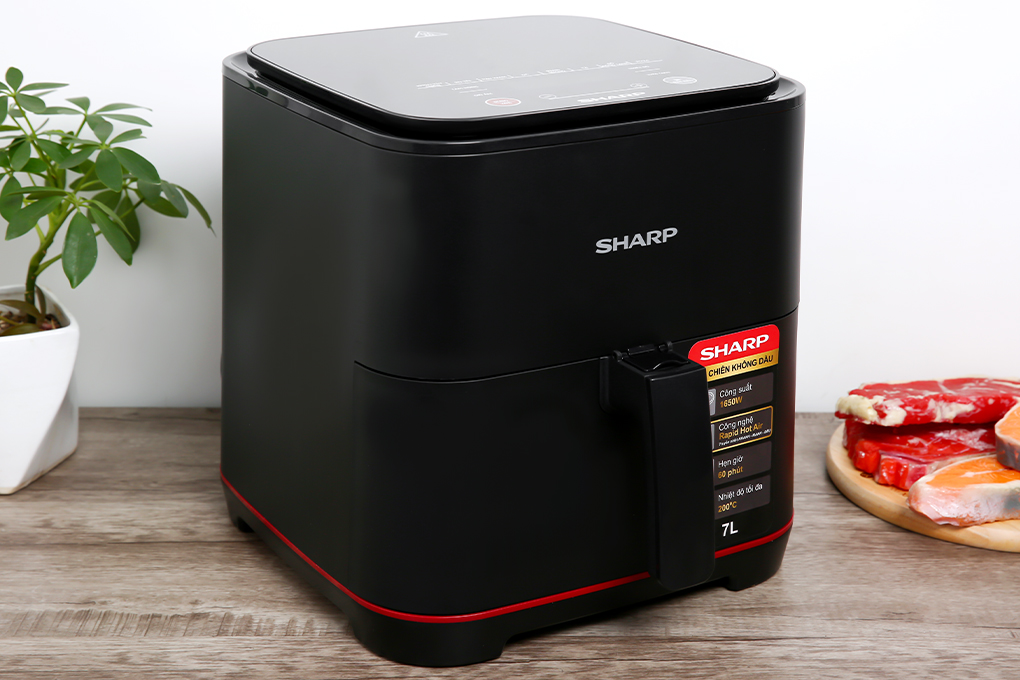 Product Nồi chiên không dầu Sharp 5,5lit KF-AF70EV-BK