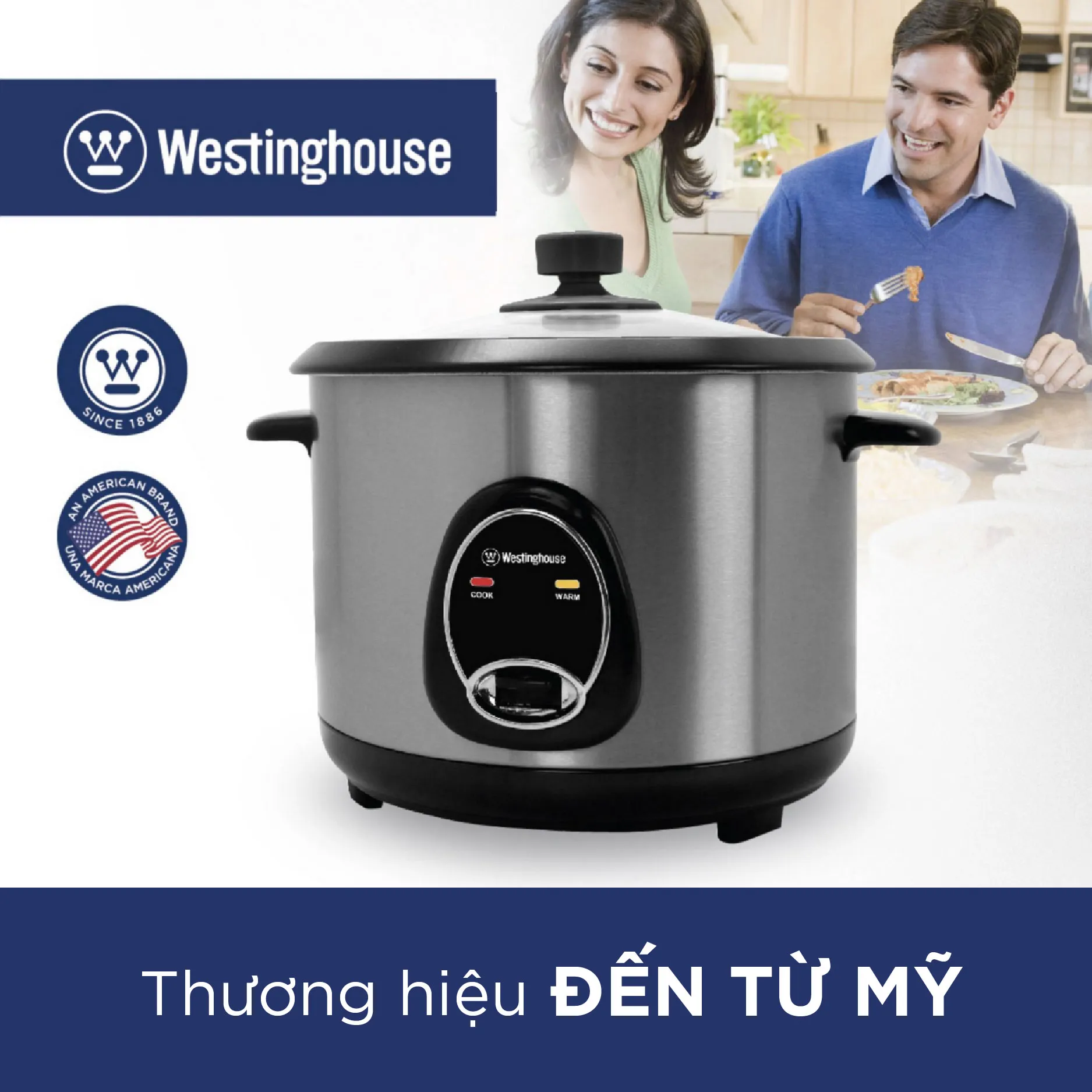 Product Westinghouse Nồi cơm điện 1.8L 700W (WKRC7D18) - Hàng chính hãng