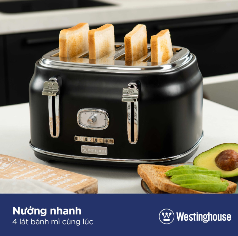 Product Máy Nướng Bánh Mỳ 4 Lát Westinghouse WKTTB809 1750W - Hàng chính hãng